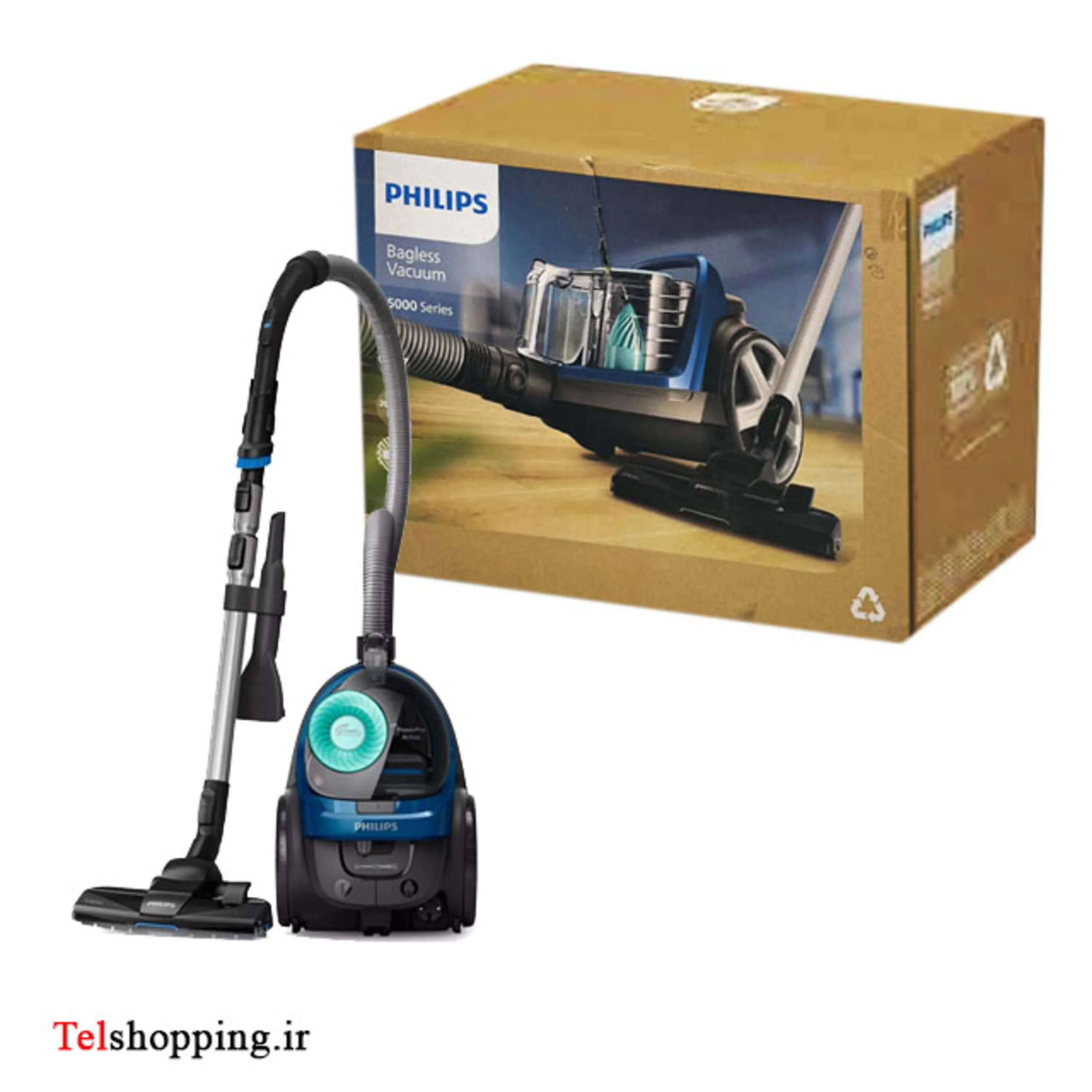 جاروبرقی سری 5000 بدون کیسه فیلیپس مدل FC9570